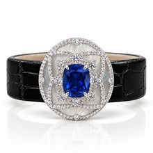 Sapphire Coloured Radiant Cut Bracelet