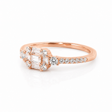 Rose Gold Emerald Cut Baguette Ring