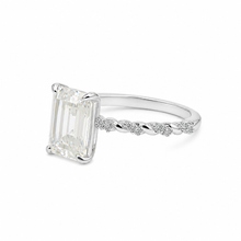 Swarovski Pale Yellow Coloured Emerald Cut Ring