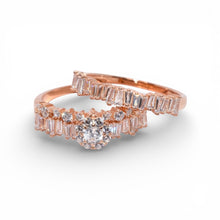 Rose Gold Baguette Solitaire Set Ring