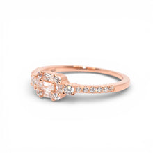Rose Gold Emerald Cut Baguette Ring
