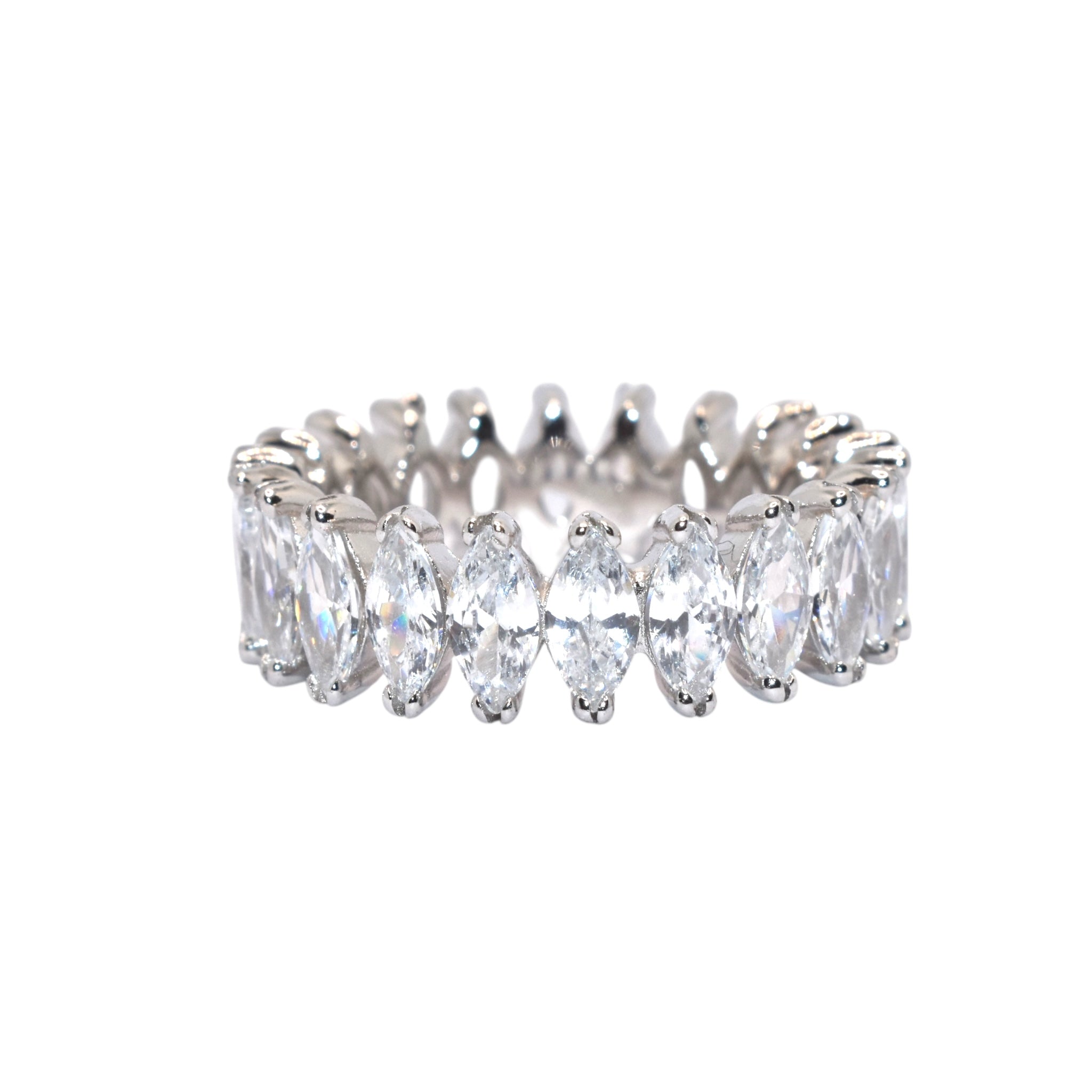 Marquise Shape Band Ring
