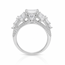 Cushion Cut Ice Stone Ring
