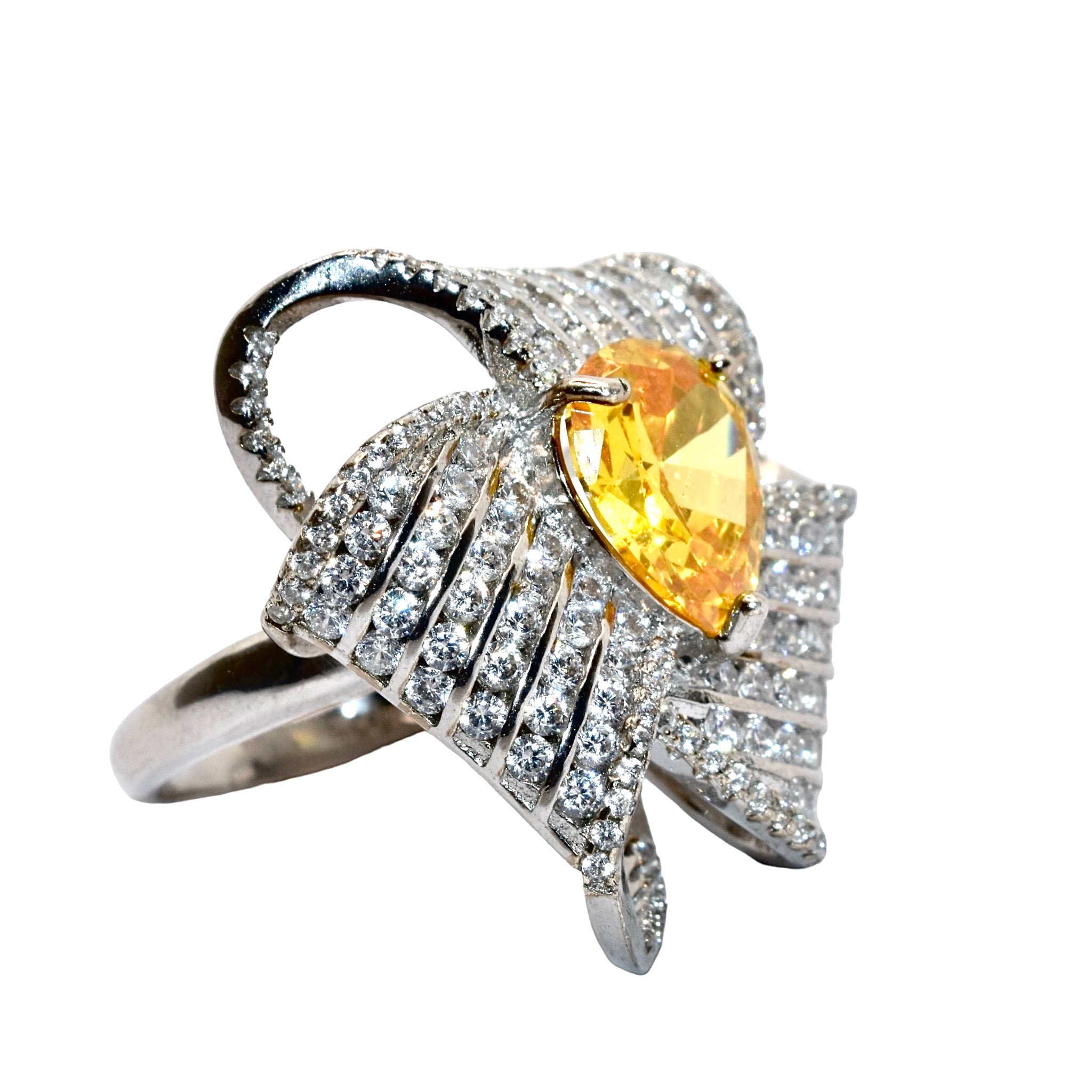 Topaz Coloured Cocktail Ring