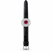 Ruby Coloured Radiant Cut Bracelet