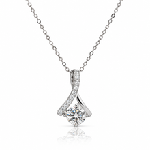 Solitaire Moissanite Chain Pendant