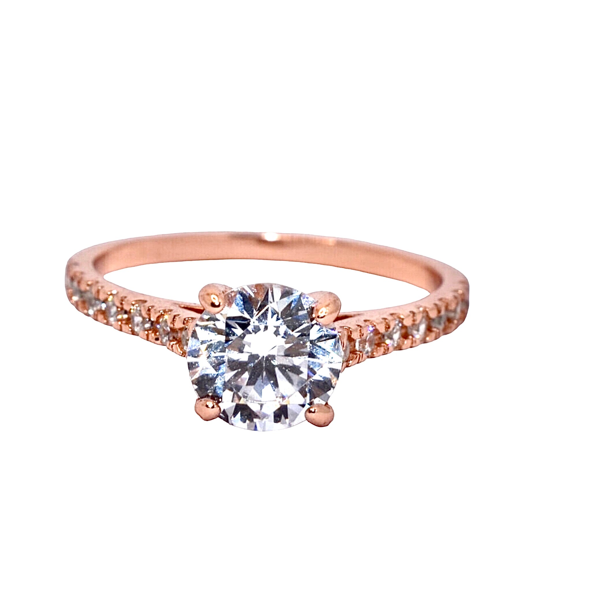 Rose Gold Solitaire Ring