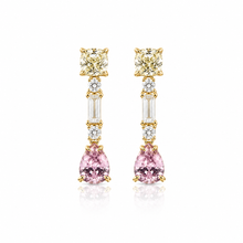 92.5 Silver Gold Plated Pear Shape Studs