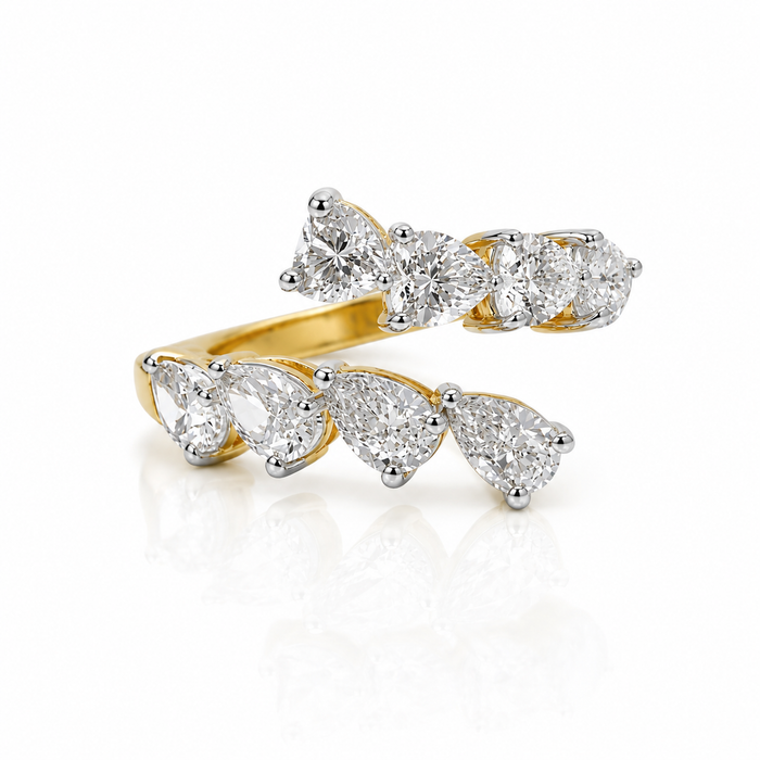 Talia Pear & Heart Ring