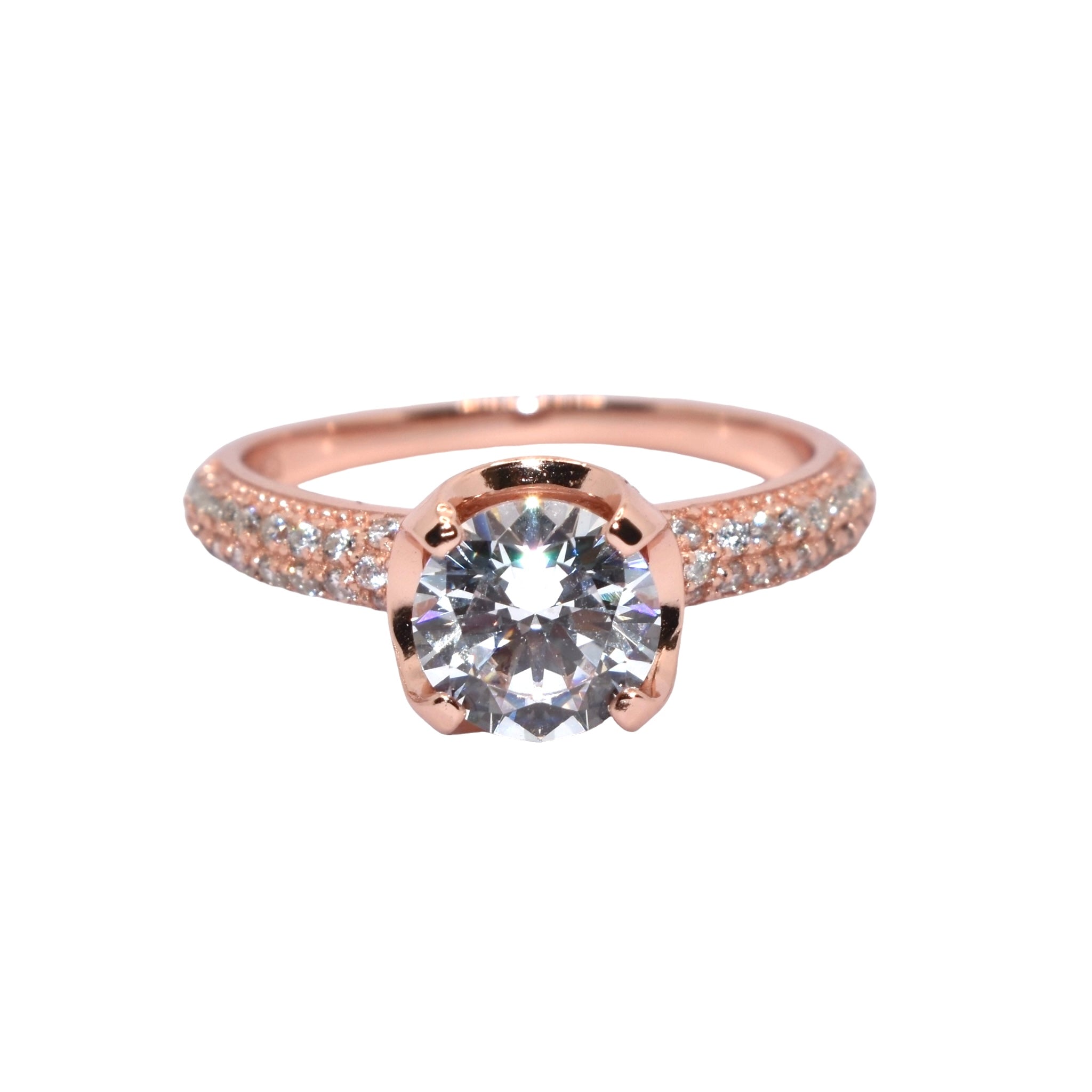 Rose Gold Solitaire Ring