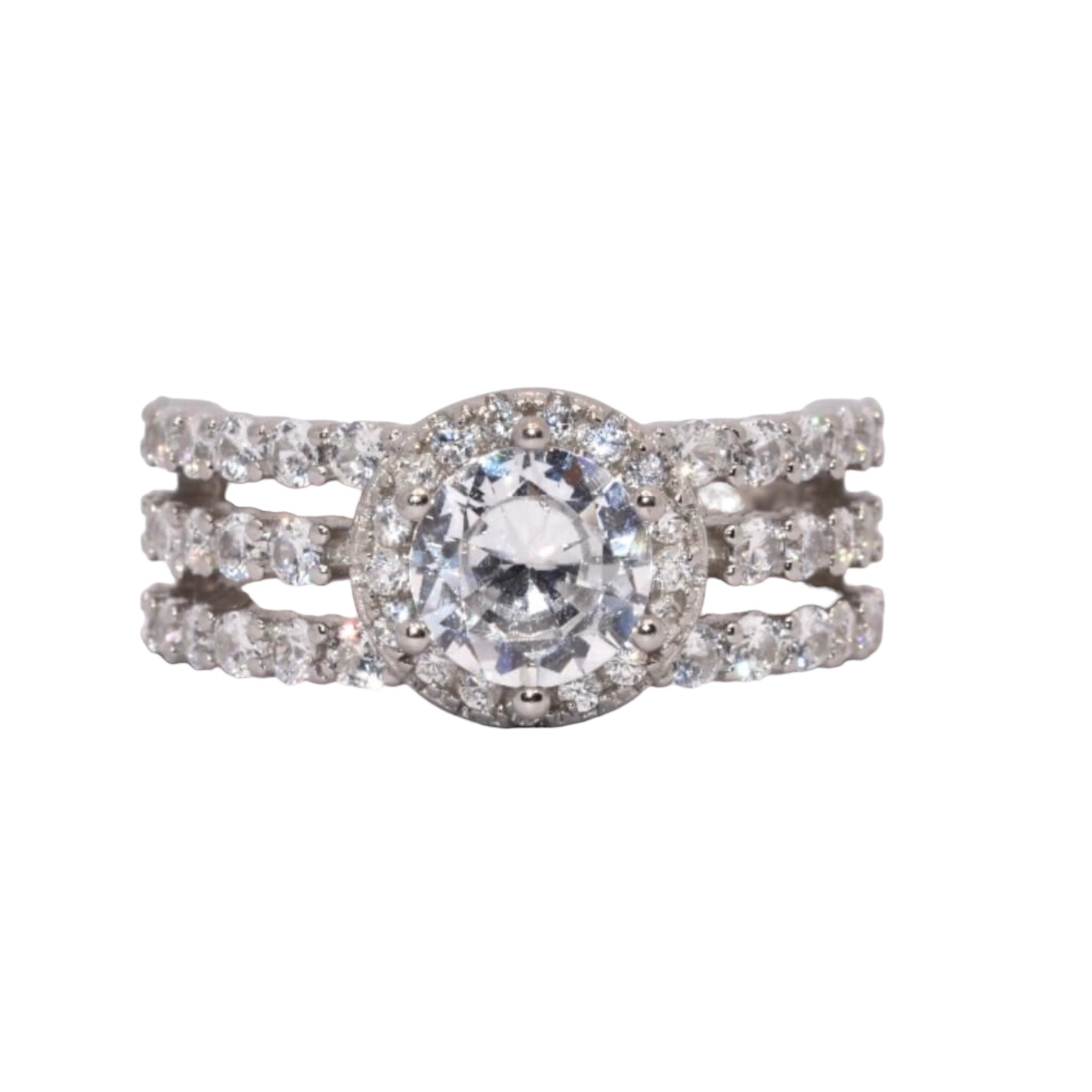 Halo Solitaire Ring