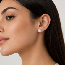 Emerald Cut Studs