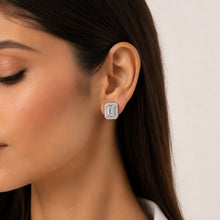 Emerald Cut Studs