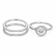 Dual Solitaire Set Ring