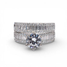 Cassie Solitaire Baguette Dual Set Ring