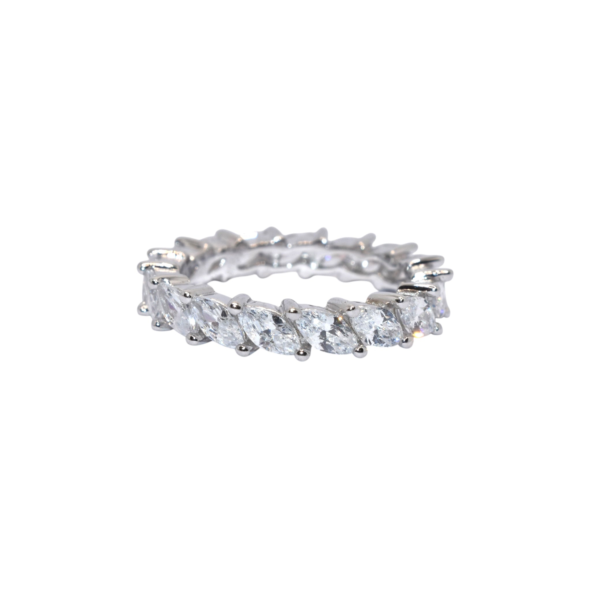 Marquise Shape Band Ring