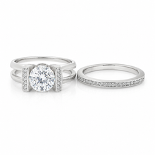 Dual Solitaire Set Ring