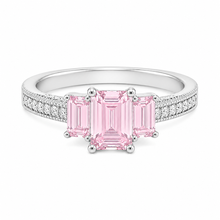 Tri Shape Emerald Cut Ring