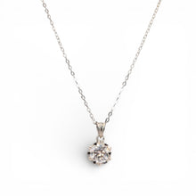 Solitaire Moissanite Chain Pendant