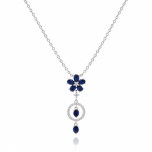 Sapphire Flora Chain Pendant