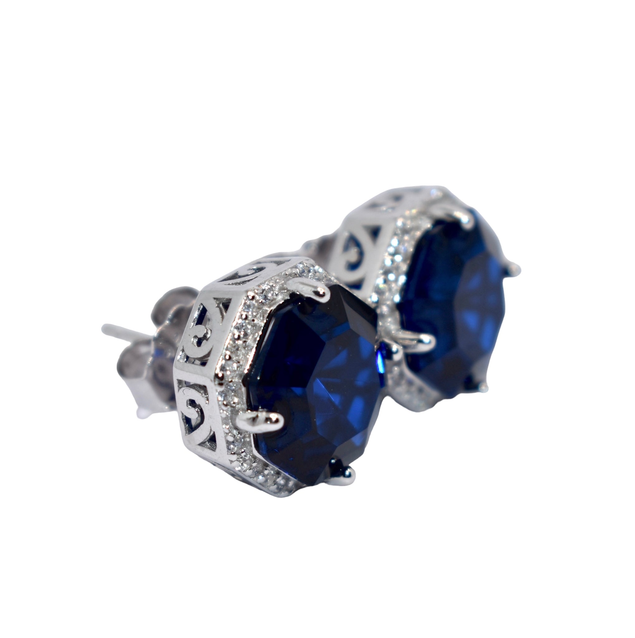 Diana Sapphire Coloured Studs