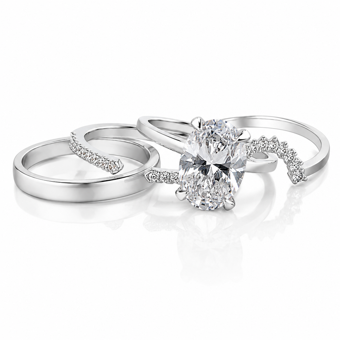 Hailey Set Ring — Silver