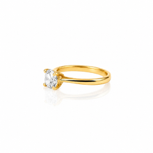 Gold Plated Solitaire Ring