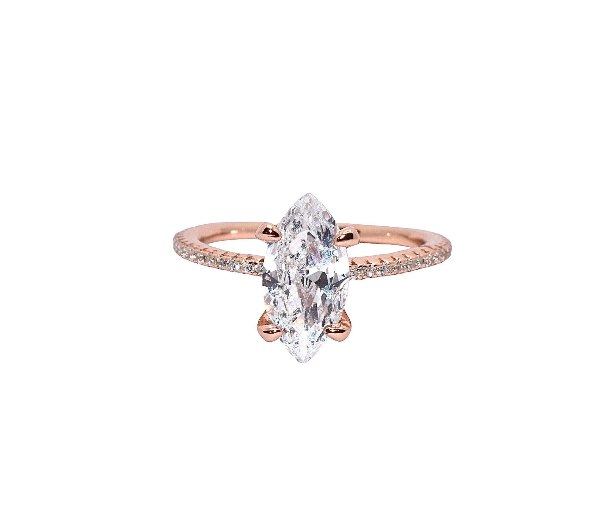 Rose Gold Marquise Ring