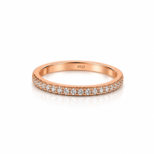 Rose Gold Half Band Ring