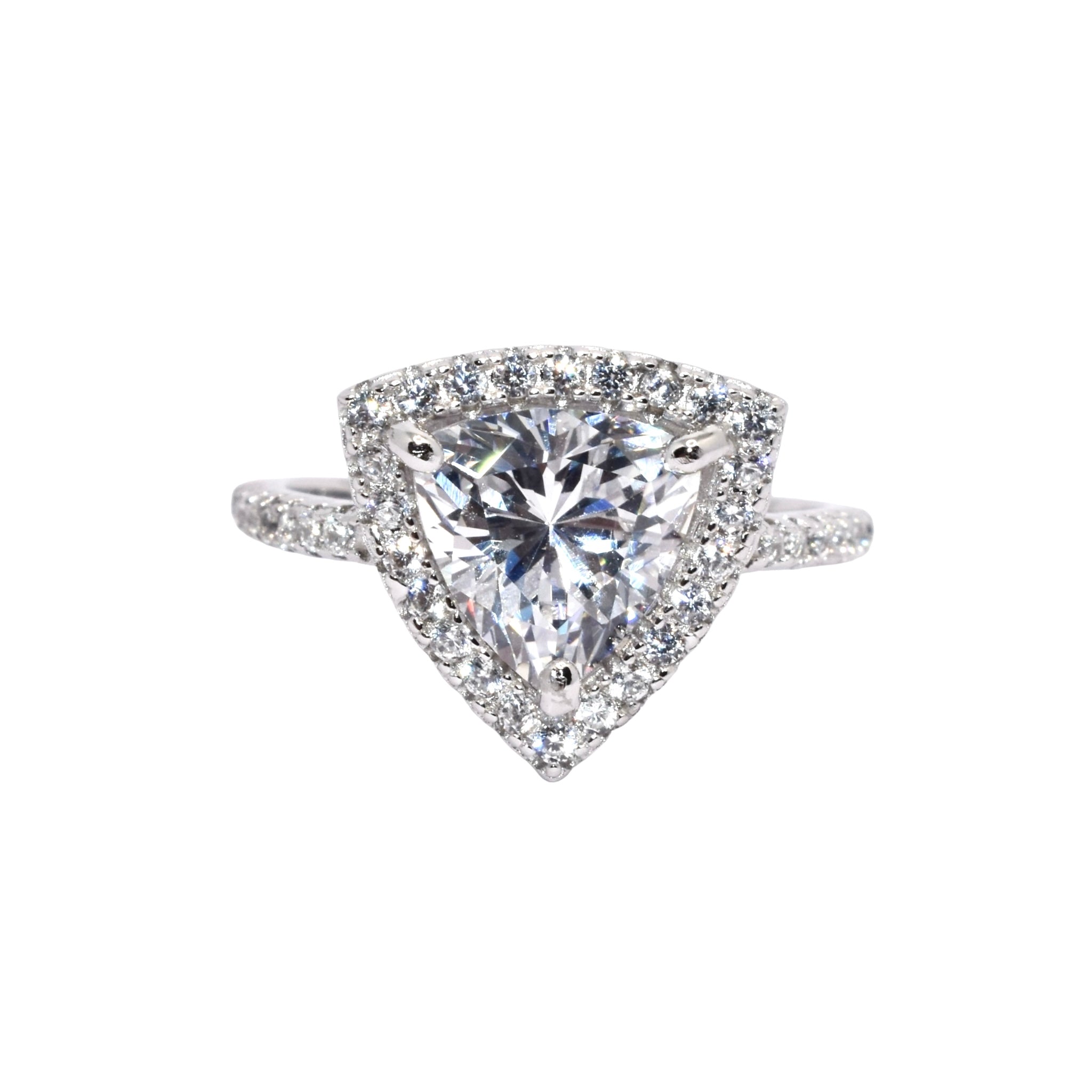 Solitaire Triangle Shape Ring