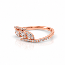 Rose Gold Triple Marquise Ring