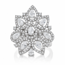 Pear Shaped Cocktail Ring