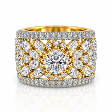Veda Gold Halo Cocktail Ring