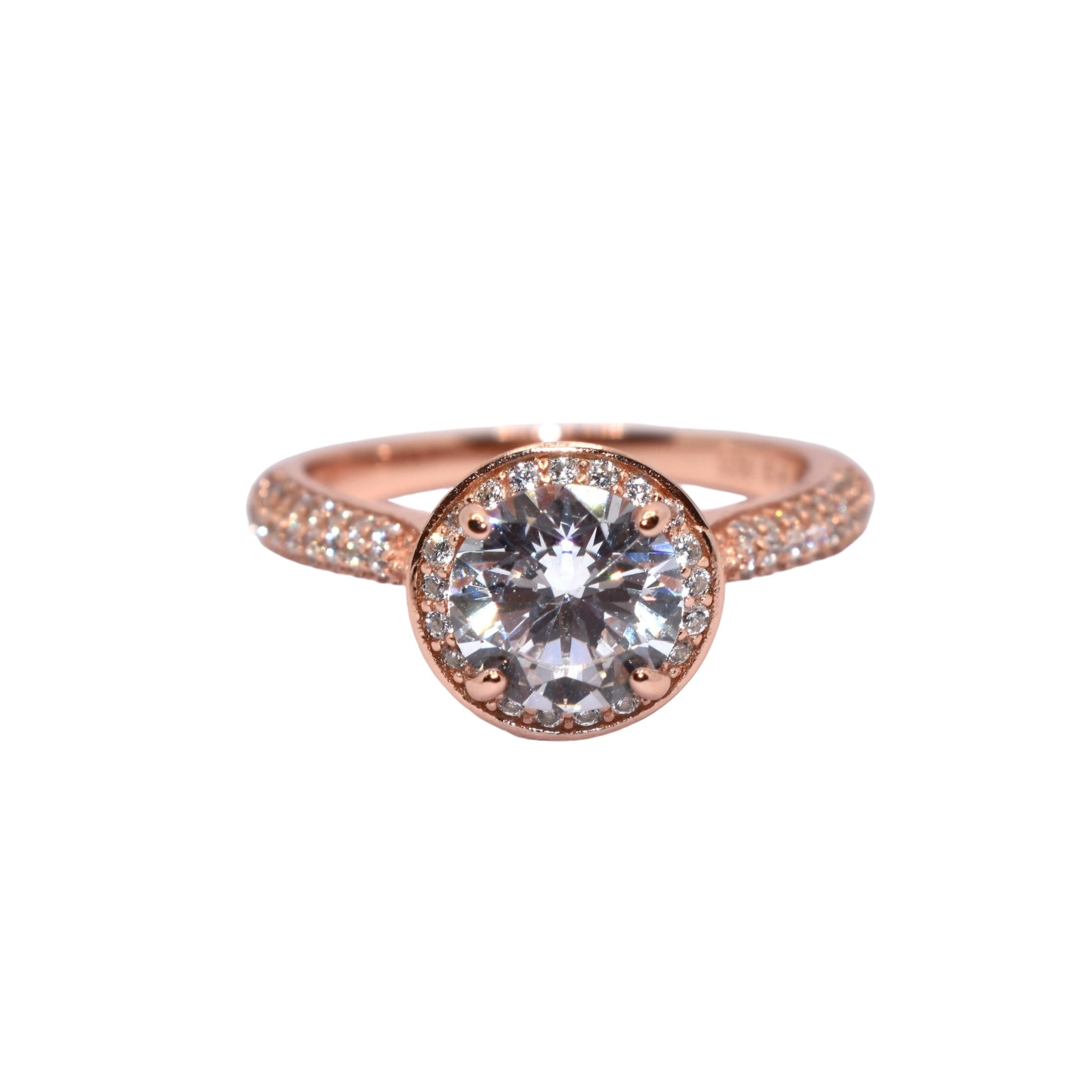 Rose Gold Solitaire Ring