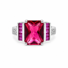 Ruby Rectangle Baguette Ring