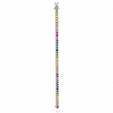 Multi Coloured Solitaire Bracelet