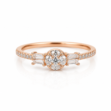 Rose Gold Minimalist Solitaire Ring