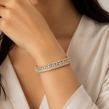 Gold Coloured Multi Shape Bracelet