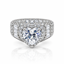 Heart Shape Baguette Ring