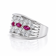 Luna Ruby Coloured Ring