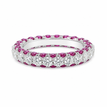 Ruby Coloured Band Ring