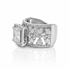 Halo Emerald Cut Ring