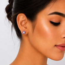 Akari Ruby Coloured Studs