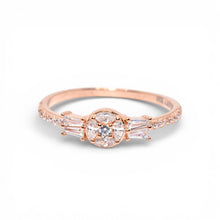 Rose Gold Minimalist Solitaire Ring