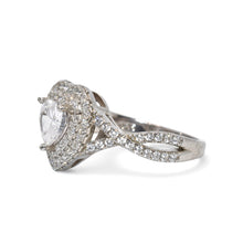 Double Halo Heart Shape Ring