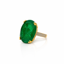 Gold Plated Oval Shape Ring