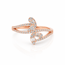 Rose Gold Marquise Baguette Ring