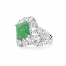 Pastel Coloured Cushion Cut Ring