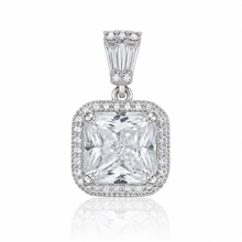 Cushion Cut Chain Pendant