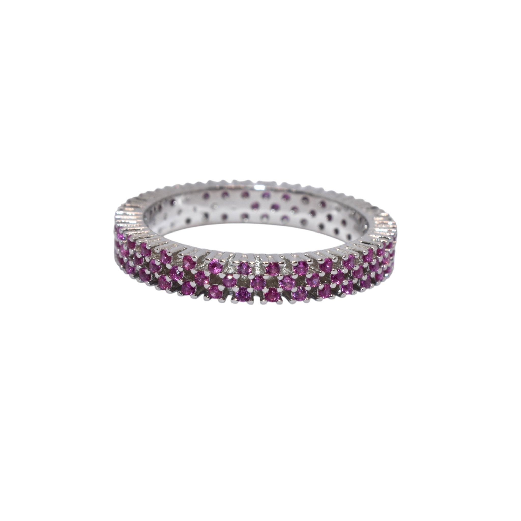 Ruby Coloured Band Ring